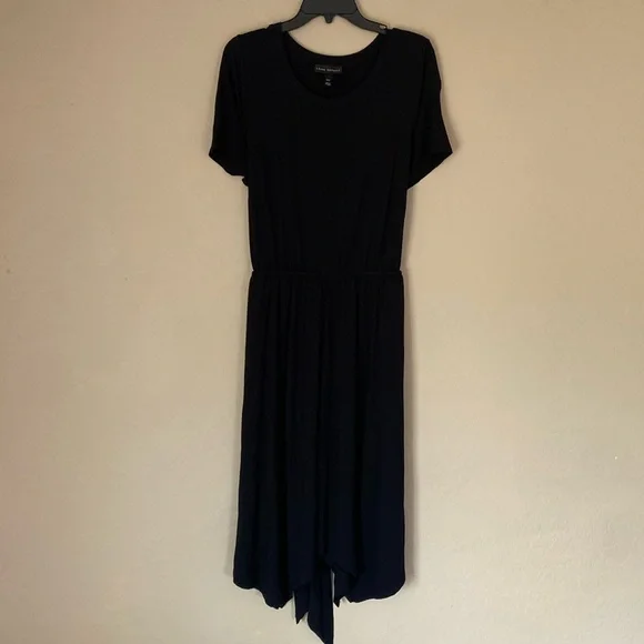 Lane Bryant, 14/16, little black dress with asymmetric hem and a tie in back
